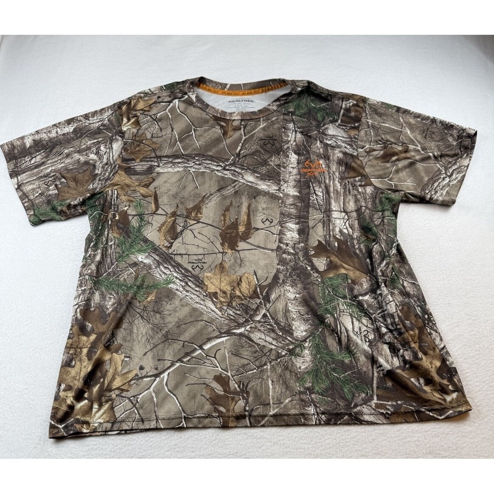 Real Tree Xtra Camo T Shirt Adult 2XL (50-52) Camouflage Mens